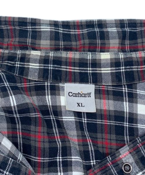 CarHartt（カーハート）CarHartt (カーハート) チェックシャツ ブラック×レッド サイズ:XLの古着・服飾アイテム