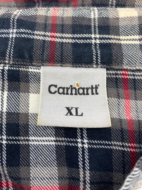 CarHartt（カーハート）CarHartt (カーハート) チェックシャツ ブラック×レッド サイズ:XLの古着・服飾アイテム