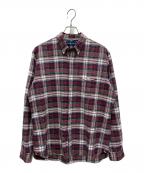 RALPH LAURENラルフローレン）の古着「チェックシャツ」｜レッド×グリーン×ホワイト