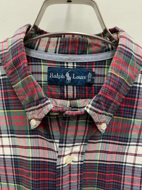 RALPH LAUREN（ラルフローレン）RALPH LAUREN (ラルフローレン) チェックシャツ レッド×グリーン×ホワイト サイズ:Lの古着・服飾アイテム