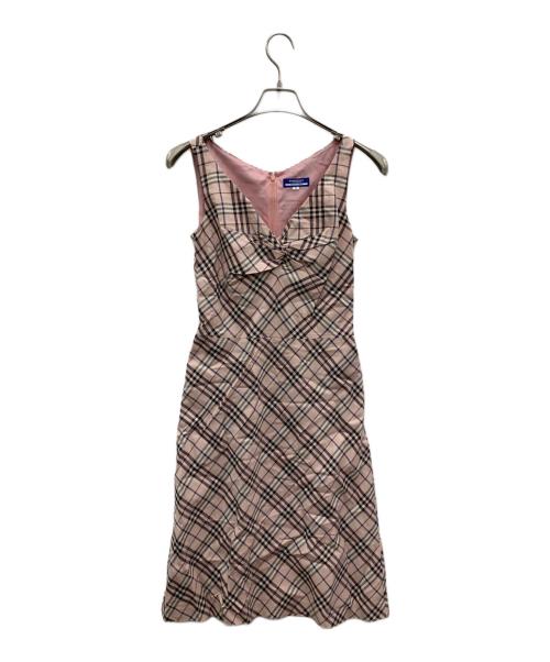 BURBERRY BLUE LABEL（バーバリー ブルー レーベル）BURBERRY BLUE LABEL (バーバリー ブルー レーベル) ノースリーブワンピース ピンク サイズ:Mの古着・服飾アイテム