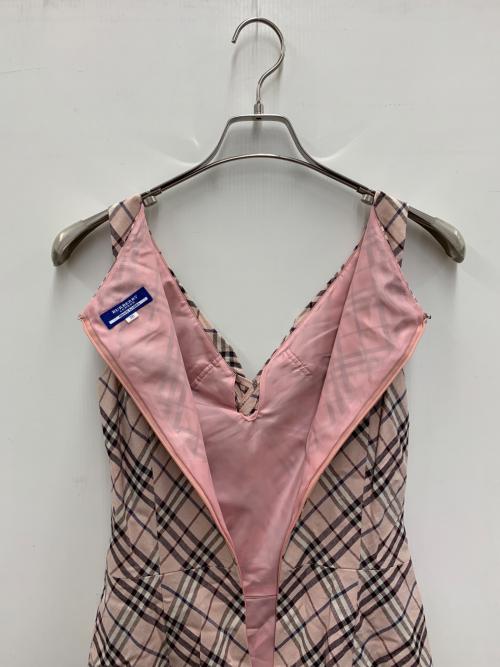 BURBERRY BLUE LABEL（バーバリー ブルー レーベル）BURBERRY BLUE LABEL (バーバリー ブルー レーベル) ノースリーブワンピース ピンク サイズ:Mの古着・服飾アイテム