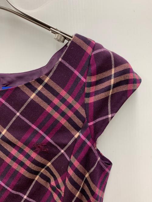 BURBERRY BLUE LABEL（バーバリー ブルー レーベル）BURBERRY BLUE LABEL (バーバリー ブルー レーベル) ノースリーブワンピース パープル サイズ:Mの古着・服飾アイテム