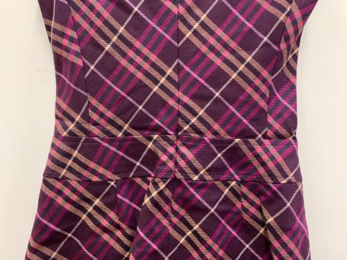 BURBERRY BLUE LABEL（バーバリー ブルー レーベル）BURBERRY BLUE LABEL (バーバリー ブルー レーベル) ノースリーブワンピース パープル サイズ:Mの古着・服飾アイテム