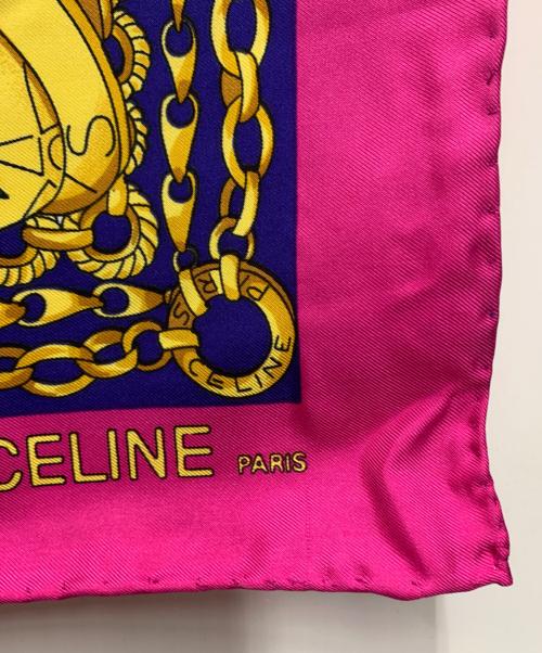 CELINE（セリーヌ）CELINE (セリーヌ) シルクスカーフ ピンクの古着・服飾アイテム