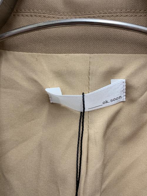 ok.soon（オクスン）ok.soon (オクスン) テーラードジャケット ベージュ サイズ:M 未使用品の古着・服飾アイテム