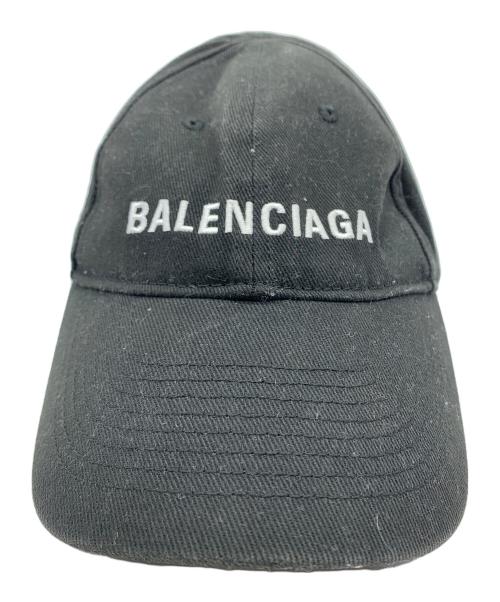 BALENCIAGA（バレンシアガ）BALENCIAGA (バレンシアガ) ロゴキャップ ブラック サイズ:Lの古着・服飾アイテム
