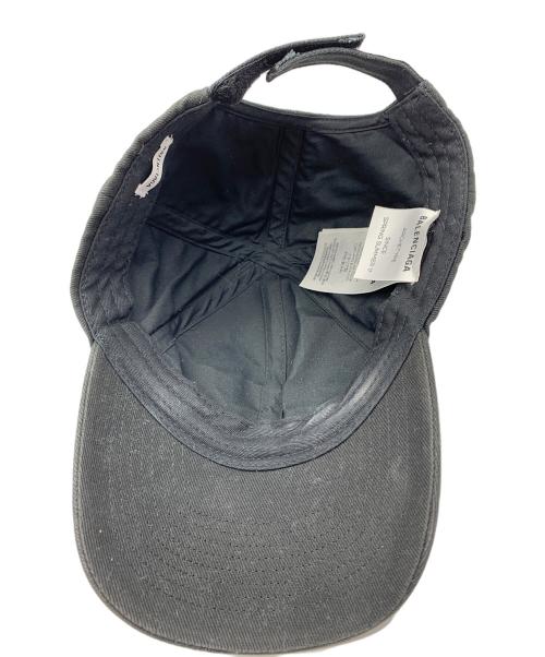 BALENCIAGA（バレンシアガ）BALENCIAGA (バレンシアガ) ロゴキャップ ブラック サイズ:Lの古着・服飾アイテム