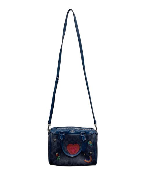 COACH（コーチ）COACH (コーチ) ミニベネットサッチェル ネイビーの古着・服飾アイテム