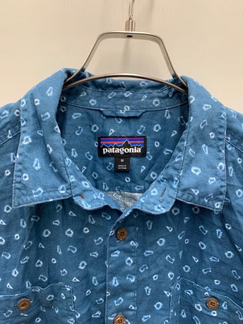 Patagonia（パタゴニア）Patagonia (パタゴニア) 半袖シャツ スカイブルー サイズ:Mの古着・服飾アイテム