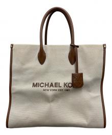 MICHAEL KORS（マイケルコース）の古着「トートバッグ MIRELLA LARGE」｜ベージュ×ブラウン