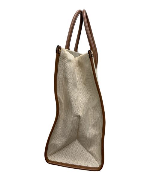 MICHAEL KORS（マイケルコース）MICHAEL KORS (マイケルコース) トートバッグ MIRELLA LARGE ベージュ×ブラウンの古着・服飾アイテム