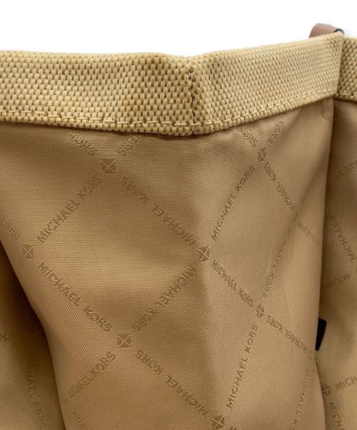 MICHAEL KORS（マイケルコース）MICHAEL KORS (マイケルコース) トートバッグ MIRELLA LARGE ベージュ×ブラウンの古着・服飾アイテム