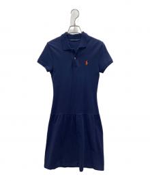 RALPH LAUREN（ラルフローレン）の古着「半袖ワンピース」｜ネイビー