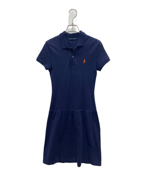 RALPH LAUREN（ラルフローレン）RALPH LAUREN (ラルフローレン) 半袖ワンピース ネイビー サイズ:Mの古着・服飾アイテム