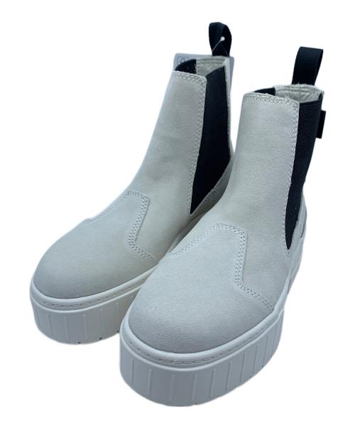 PUMA（プーマ）PUMA (プーマ) MAYZE CHELSEA SUEDE ホワイト サイズ:23 未使用品の古着・服飾アイテム