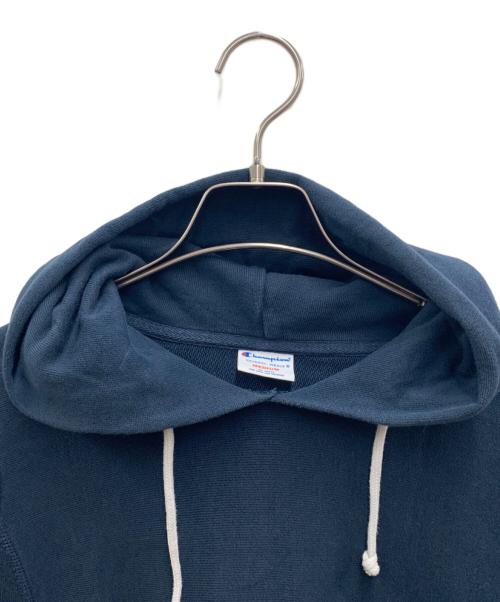 Champion（チャンピオン）Champion (チャンピオン) プルオーバーパーカー ネイビー サイズ:Mの古着・服飾アイテム