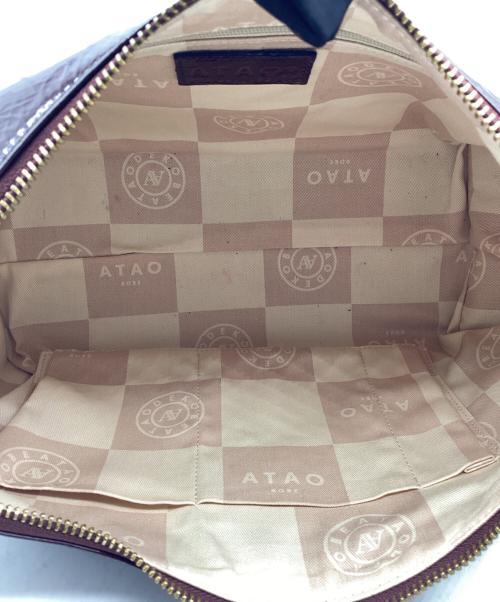 ATAO（アタオ）ATAO (アタオ) 2WAYエナメルバッグ ブラウンの古着・服飾アイテム
