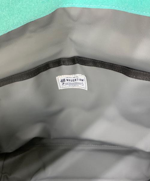 NAUGHTIAM（ノーティアム）NAUGHTIAM (ノーティアム) CHROME (クローム) メッセンジャーバッグ ブラック×ミントの古着・服飾アイテム