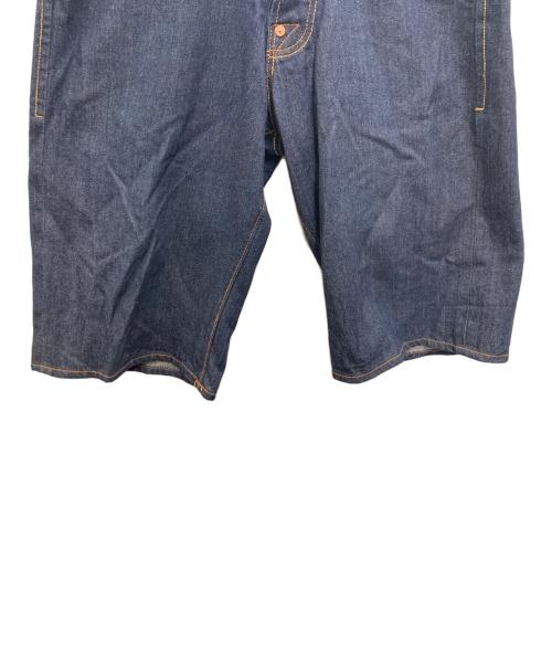 EVISU（エヴィス）EVISU (エヴィス) ハーフパンツ インディゴ×レッド サイズ:W32の古着・服飾アイテム