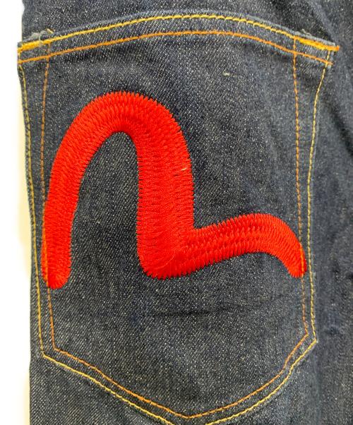 EVISU（エヴィス）EVISU (エヴィス) ハーフパンツ インディゴ×レッド サイズ:W32の古着・服飾アイテム