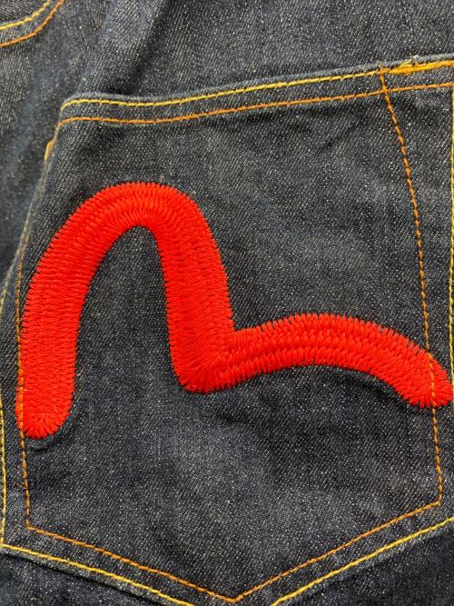 EVISU（エヴィス）EVISU (エヴィス) ハーフパンツ インディゴ×レッド サイズ:W32の古着・服飾アイテム