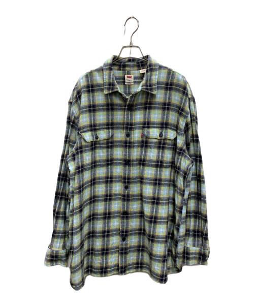 LEVI'S（リーバイス）LEVI'S (リーバイス) 長袖シャツ グリーン×ブラック サイズ:XLの古着・服飾アイテム