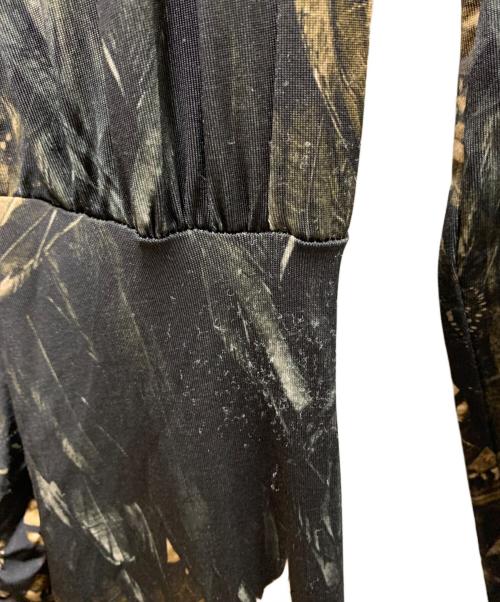 ALL SAINTS（オールセインツ）ALL SAINTS (オールセインツ) 長袖ワンピース ブラック×ブラウン サイズ:2の古着・服飾アイテム