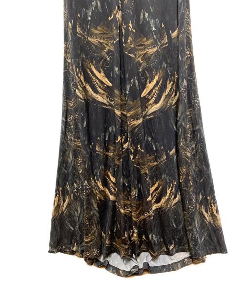 ALL SAINTS（オールセインツ）ALL SAINTS (オールセインツ) 長袖ワンピース ブラック×ブラウン サイズ:2の古着・服飾アイテム