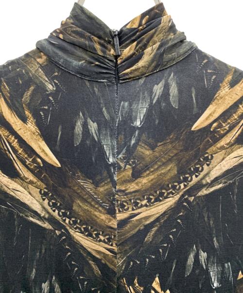 ALL SAINTS（オールセインツ）ALL SAINTS (オールセインツ) 長袖ワンピース ブラック×ブラウン サイズ:2の古着・服飾アイテム