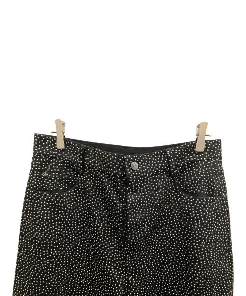 MARC JACOBS（マークジェイコブス）MARC JACOBS (マークジェイコブス) デニムパンツ ブラック×シルバー サイズ:28の古着・服飾アイテム