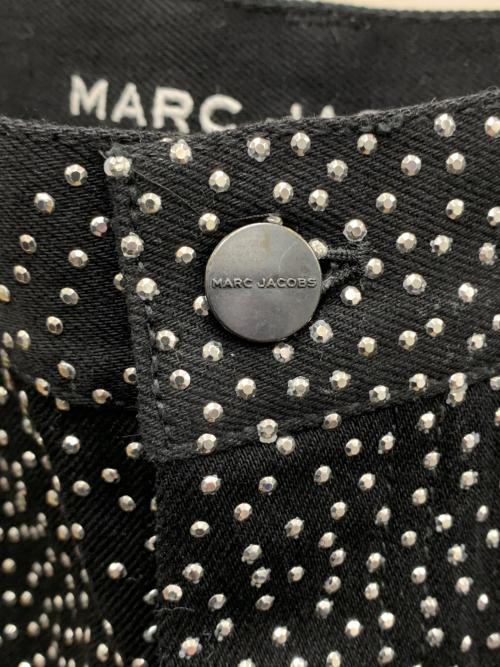 MARC JACOBS（マークジェイコブス）MARC JACOBS (マークジェイコブス) デニムパンツ ブラック×シルバー サイズ:28の古着・服飾アイテム