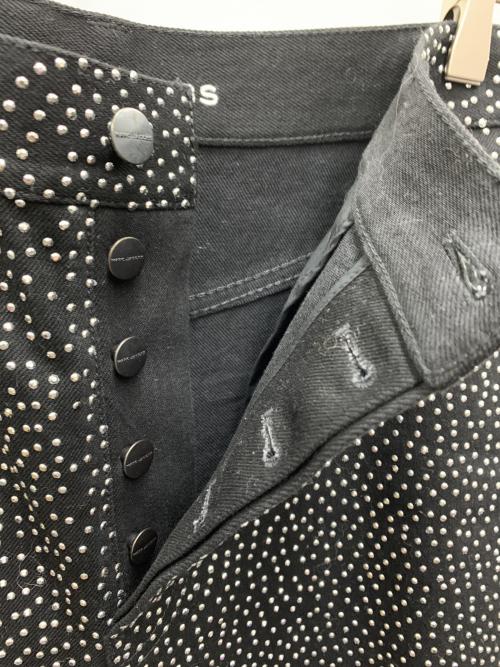 MARC JACOBS（マークジェイコブス）MARC JACOBS (マークジェイコブス) デニムパンツ ブラック×シルバー サイズ:28の古着・服飾アイテム
