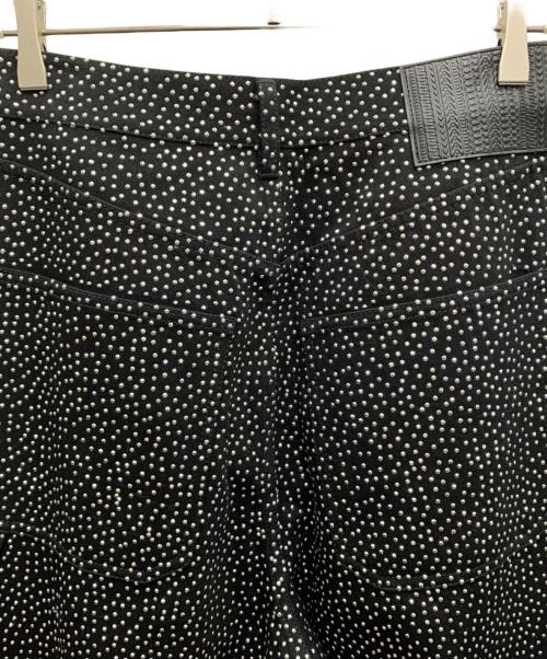 MARC JACOBS（マークジェイコブス）MARC JACOBS (マークジェイコブス) デニムパンツ ブラック×シルバー サイズ:28の古着・服飾アイテム