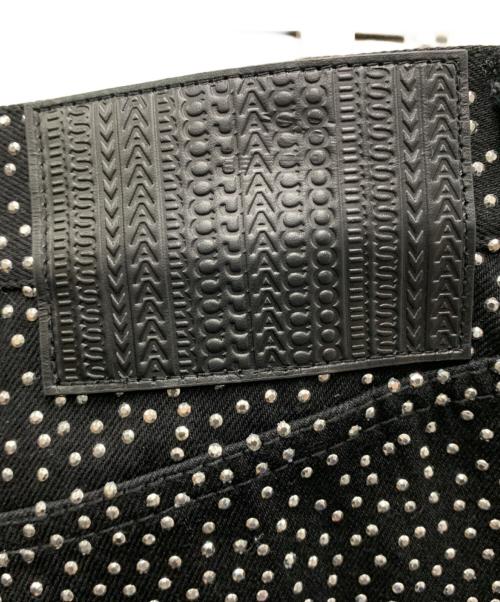 MARC JACOBS（マークジェイコブス）MARC JACOBS (マークジェイコブス) デニムパンツ ブラック×シルバー サイズ:28の古着・服飾アイテム