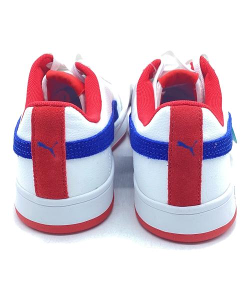 PUMA（プーマ）PUMA (プーマ) ローカットスニーカー ホワイト×レッド サイズ:25の古着・服飾アイテム