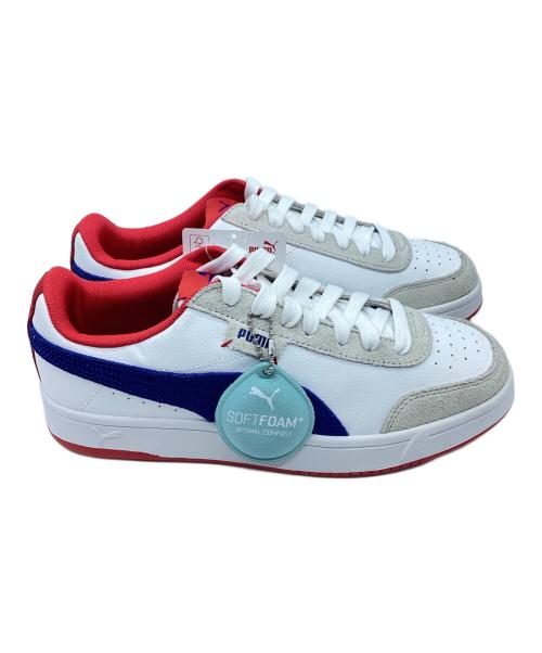 PUMA（プーマ）PUMA (プーマ) ローカットスニーカー ホワイト×レッド サイズ:25の古着・服飾アイテム