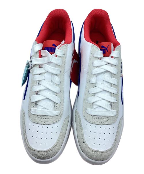 PUMA（プーマ）PUMA (プーマ) ローカットスニーカー ホワイト×レッド サイズ:25の古着・服飾アイテム