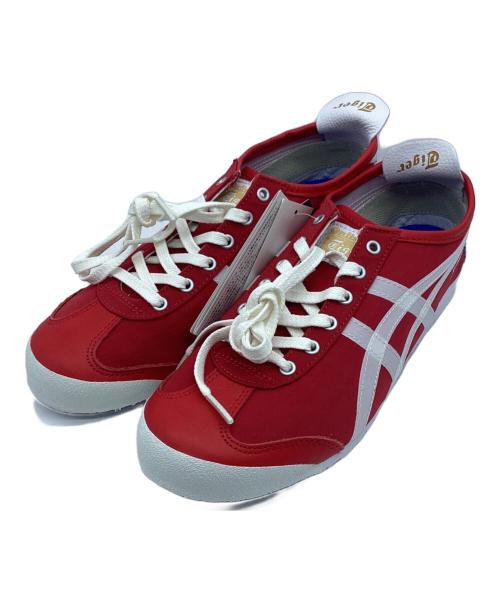 Onitsuka Tiger（オニツカタイガー）Onitsuka Tiger (オニツカタイガー) ローカットスニーカー レッド サイズ:24.5 未使用品の古着・服飾アイテム