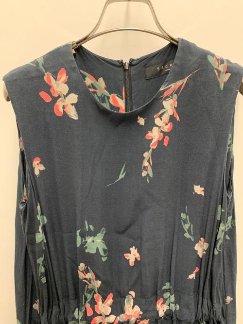 SACRA（サクラ）SACRA (サクラ) ノースリーブワンピース ブラック サイズ:38の古着・服飾アイテム