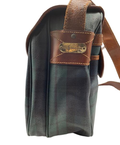 POLO RALPH LAUREN（ポロ・ラルフローレン）POLO RALPH LAUREN (ポロ・ラルフローレン) ショルダーバッグ グリーン×ブラウンの古着・服飾アイテム