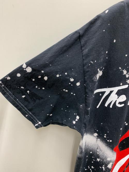 ROLLING STONES（ローリングストーンズ）ROLLING STONES (ローリングストーンズ) 半袖カットソー ブラック×ホワイト サイズ:Mの古着・服飾アイテム
