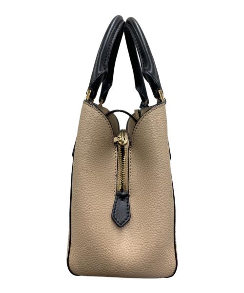 MICHAEL KORS（マイケルコース）MICHAEL KORS (マイケルコース) 2WAYバッグ ベージュ×ブラックの古着・服飾アイテム