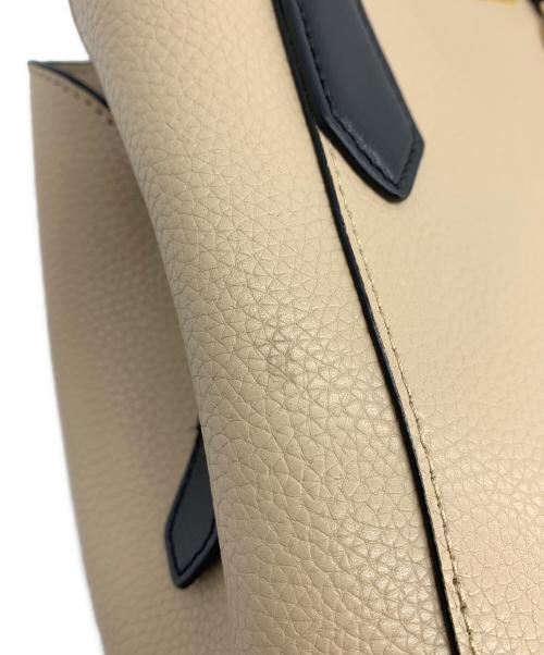 MICHAEL KORS（マイケルコース）MICHAEL KORS (マイケルコース) 2WAYバッグ ベージュ×ブラックの古着・服飾アイテム