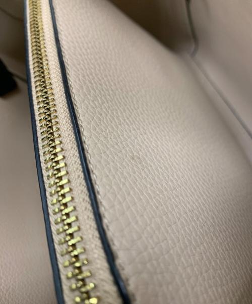 MICHAEL KORS（マイケルコース）MICHAEL KORS (マイケルコース) 2WAYバッグ ベージュ×ブラックの古着・服飾アイテム