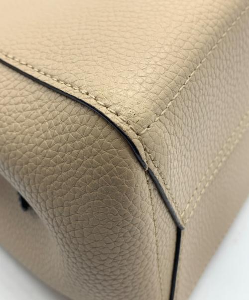 MICHAEL KORS（マイケルコース）MICHAEL KORS (マイケルコース) 2WAYバッグ ベージュ×ブラックの古着・服飾アイテム