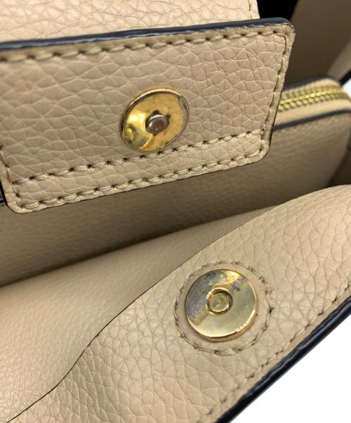 MICHAEL KORS（マイケルコース）MICHAEL KORS (マイケルコース) 2WAYバッグ ベージュ×ブラックの古着・服飾アイテム