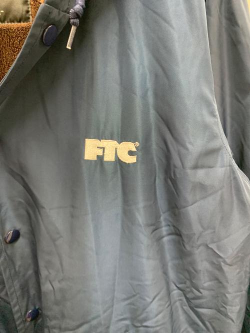 FTC（エフティーシー）FTC (エフティーシー) 裏ボアフードコーチジャケット ネイビー×ブラウン サイズ:Mの古着・服飾アイテム