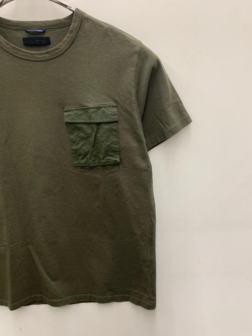 Junhashimoto（ジュンハシモト）junhashimoto (ジュンハシモト) 半袖カットソー オリーブ サイズ:4の古着・服飾アイテム