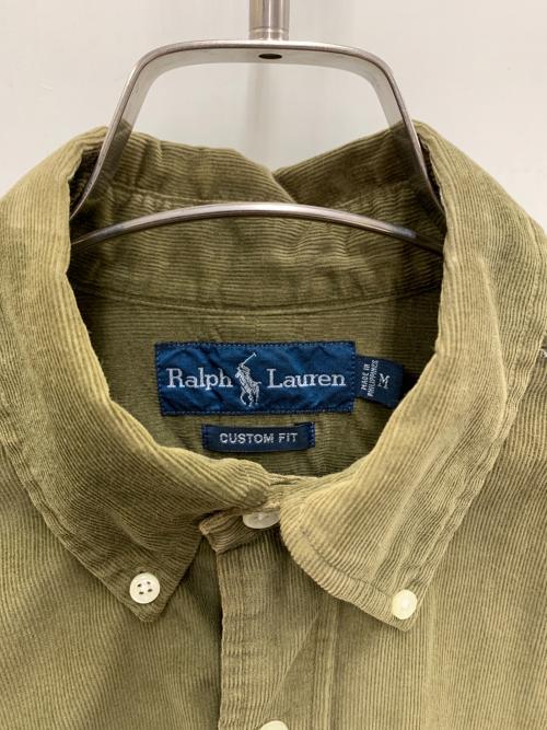 RALPH LAUREN（ラルフローレン）RALPH LAUREN (ラルフローレン) コーデュロイシャツ オリーブ サイズ:Mの古着・服飾アイテム
